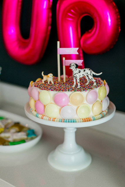 Puppy birthday cake