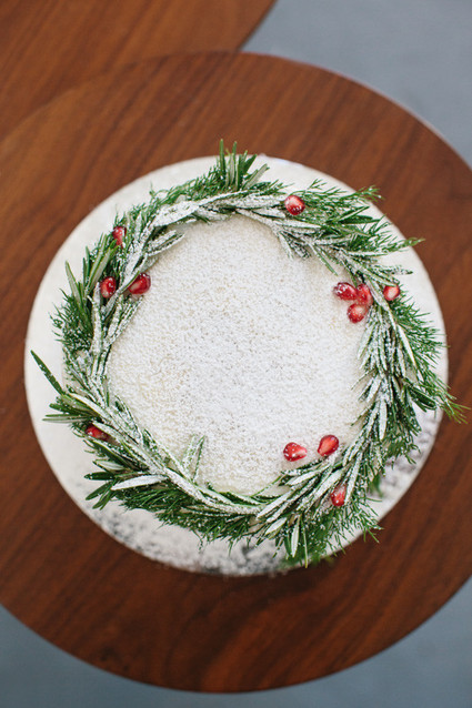 Holiday naked cake