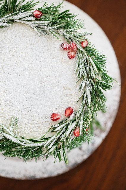 Holiday naked cake