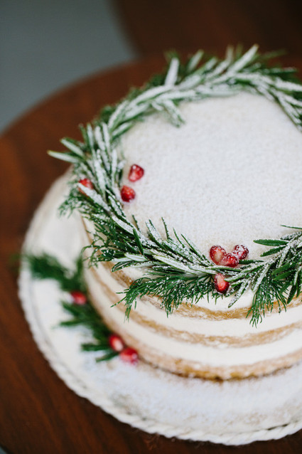 Holiday naked cake