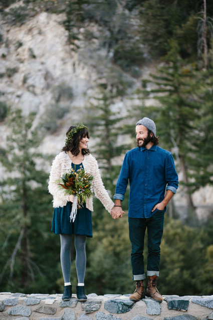 Winter engagement portraits