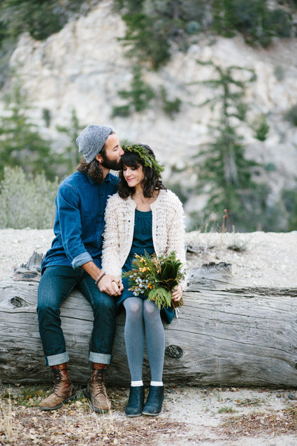 Winter engagement portraits