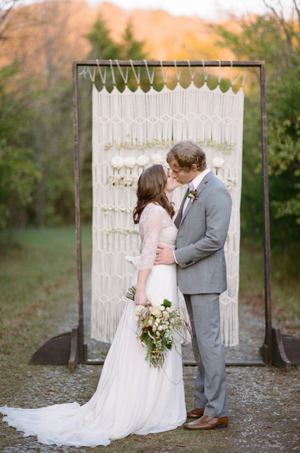 Outdoor wedding ceremony