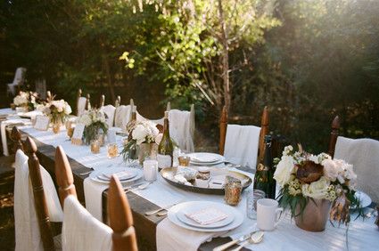 Winter wedding tablescape