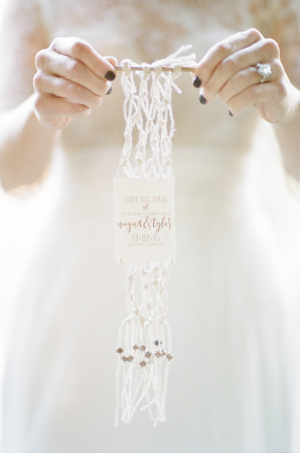 Macrame save the date