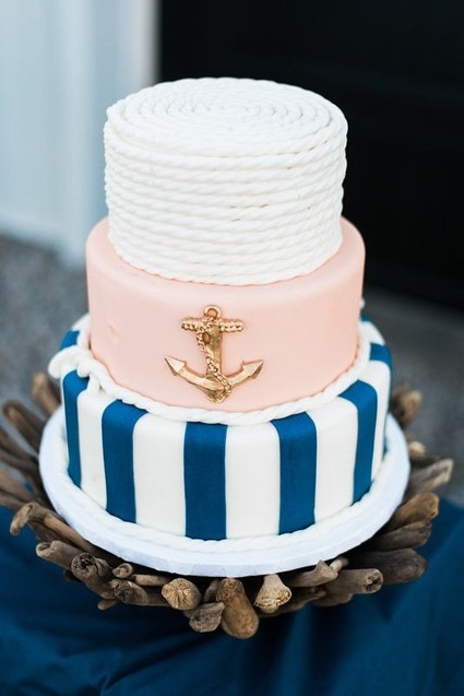 nautical wedding cake