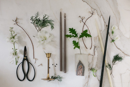 DIY Glam holiday mantel