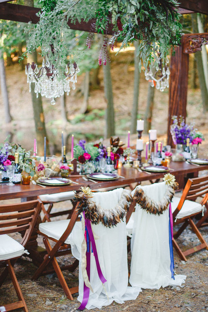 Bohemian jewel toned wedding inspiration Inspiration