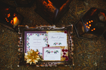 Bohemian jewel toned wedding inspiration Inspiration