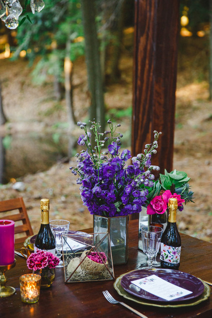 Bohemian jewel toned wedding inspiration Inspiration