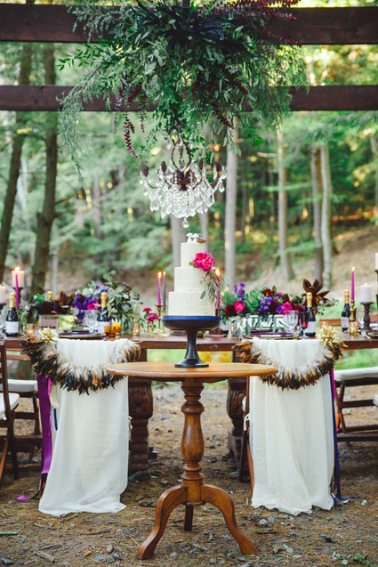 Bohemian jewel toned wedding inspiration