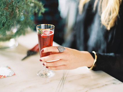 Pomegranate holiday cocktail