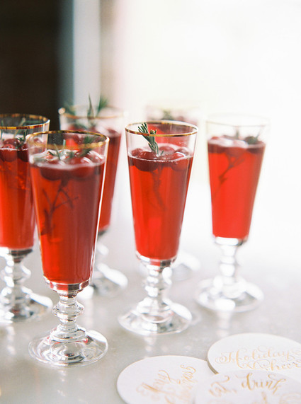 Pomegranate holiday cocktail