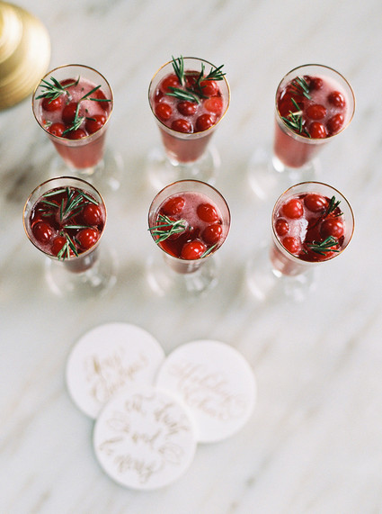 Pomegranate holiday cocktail