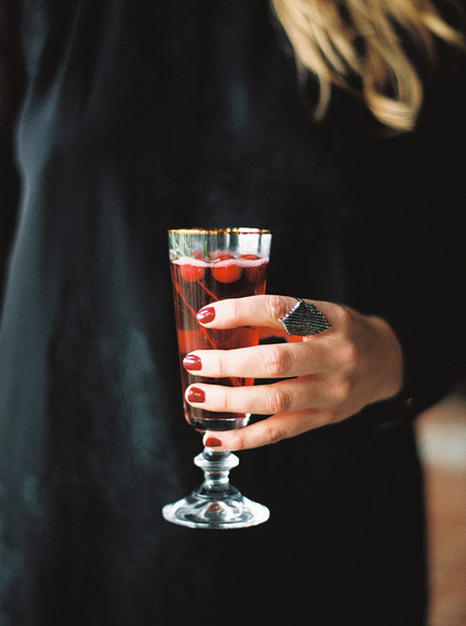 Pomegranate holiday cocktail