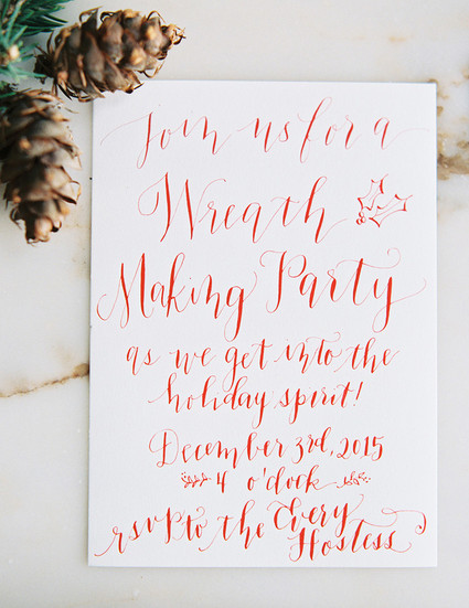 Christmas party invitation