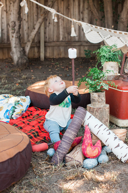 Camping first birthday ideas Inspiration
