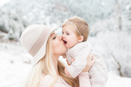 Snowy Utah family photos
