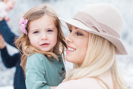 Snowy Utah family photos