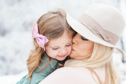 Snowy Utah family photos