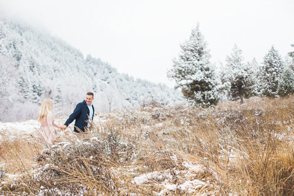 Snowy Utah family photos