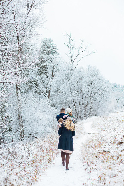 Snowy Utah family photos