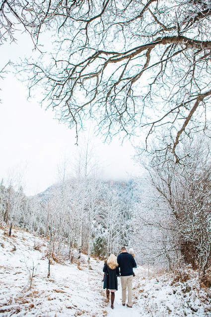 Snowy Utah family photos