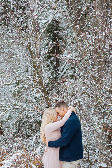 Snowy Utah family photos