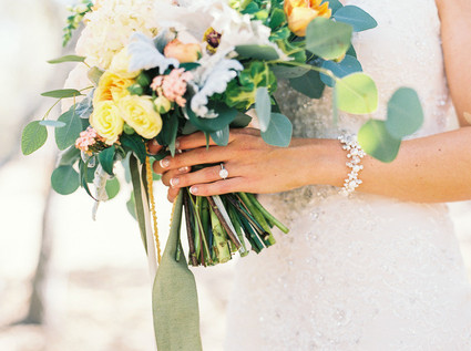 Colorful bridal bouquet
