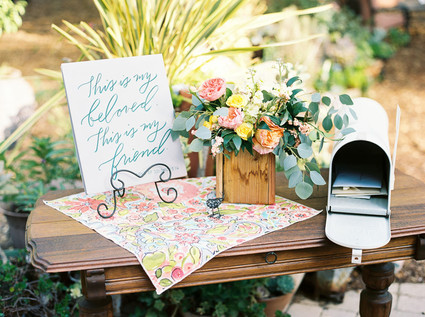 Colorful california wedding