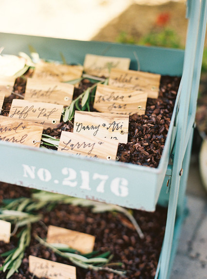 DIY escort cards Inspiration
