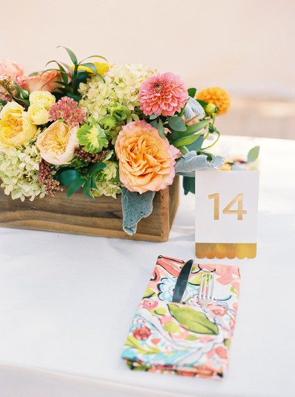 Colorful california wedding