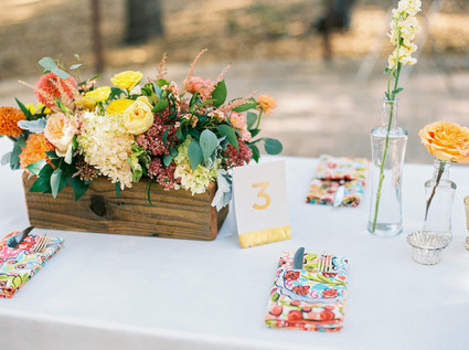 Colorful california wedding