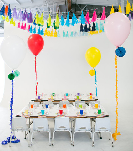 Modern kids birthday party