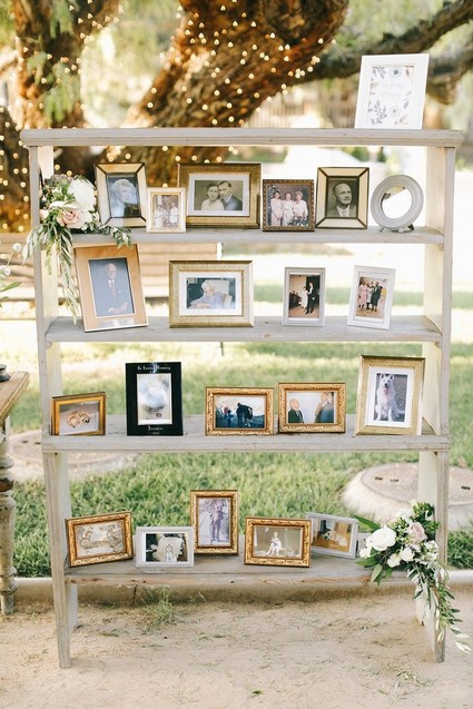 Wedding photo display