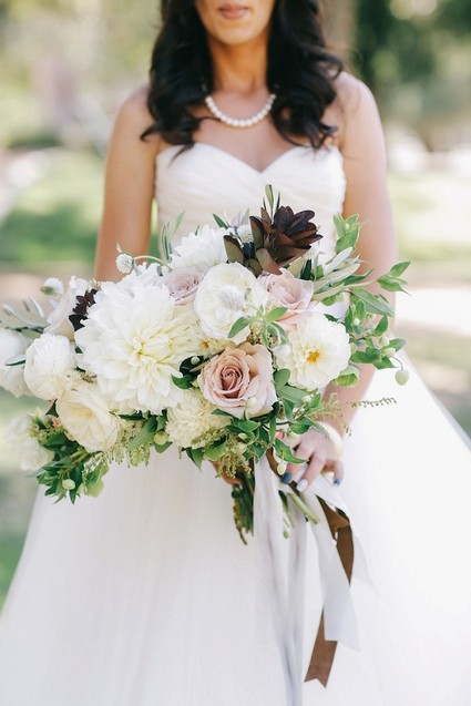 White bridal bouquet