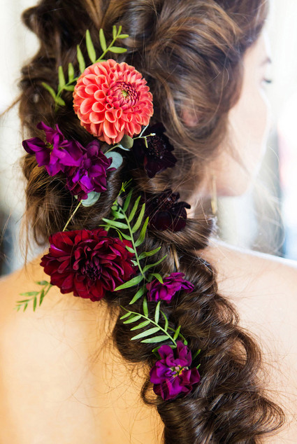 Large braided hairstyle
