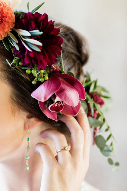 Modern floral crown