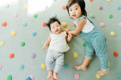 baby photos with polka dots