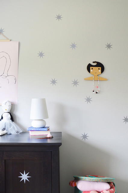 pink and grey girls room Inspiration
