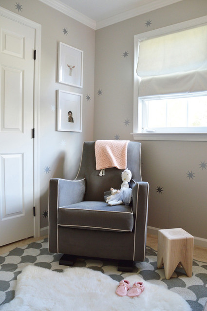 pink and grey girls room Inspiration