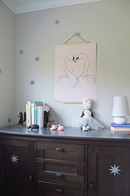 pink and grey girls room