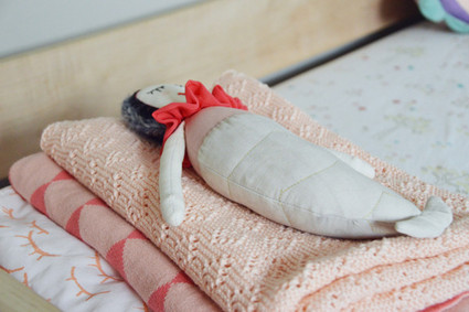 pink and grey girls room Inspiration