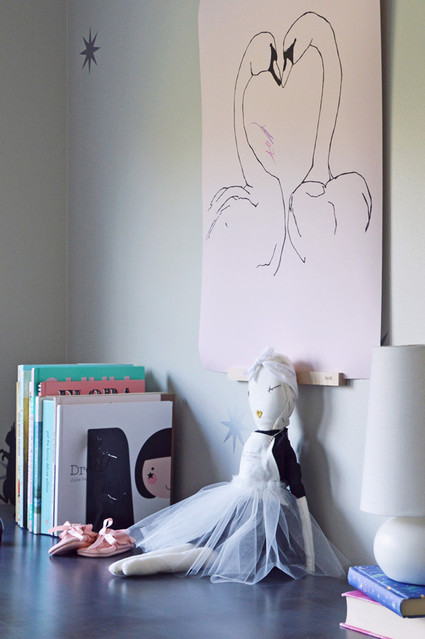 pink and grey girls room Inspiration