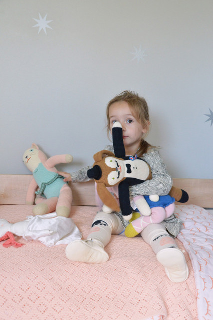 pink and grey girls room