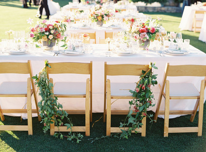 Summer wedding tablescape