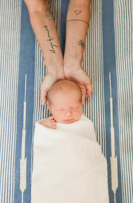 beachy newborn photos in Malibu Inspiration