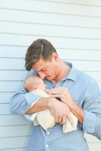 beachy newborn photos in Malibu Inspiration