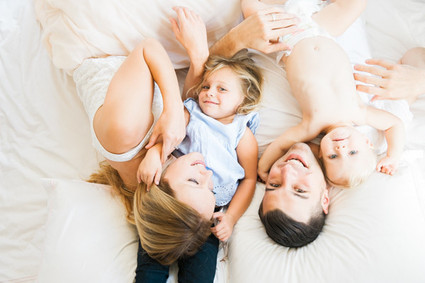 Lifestyle family photos at home