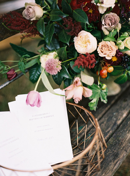 Fall wedding flowers